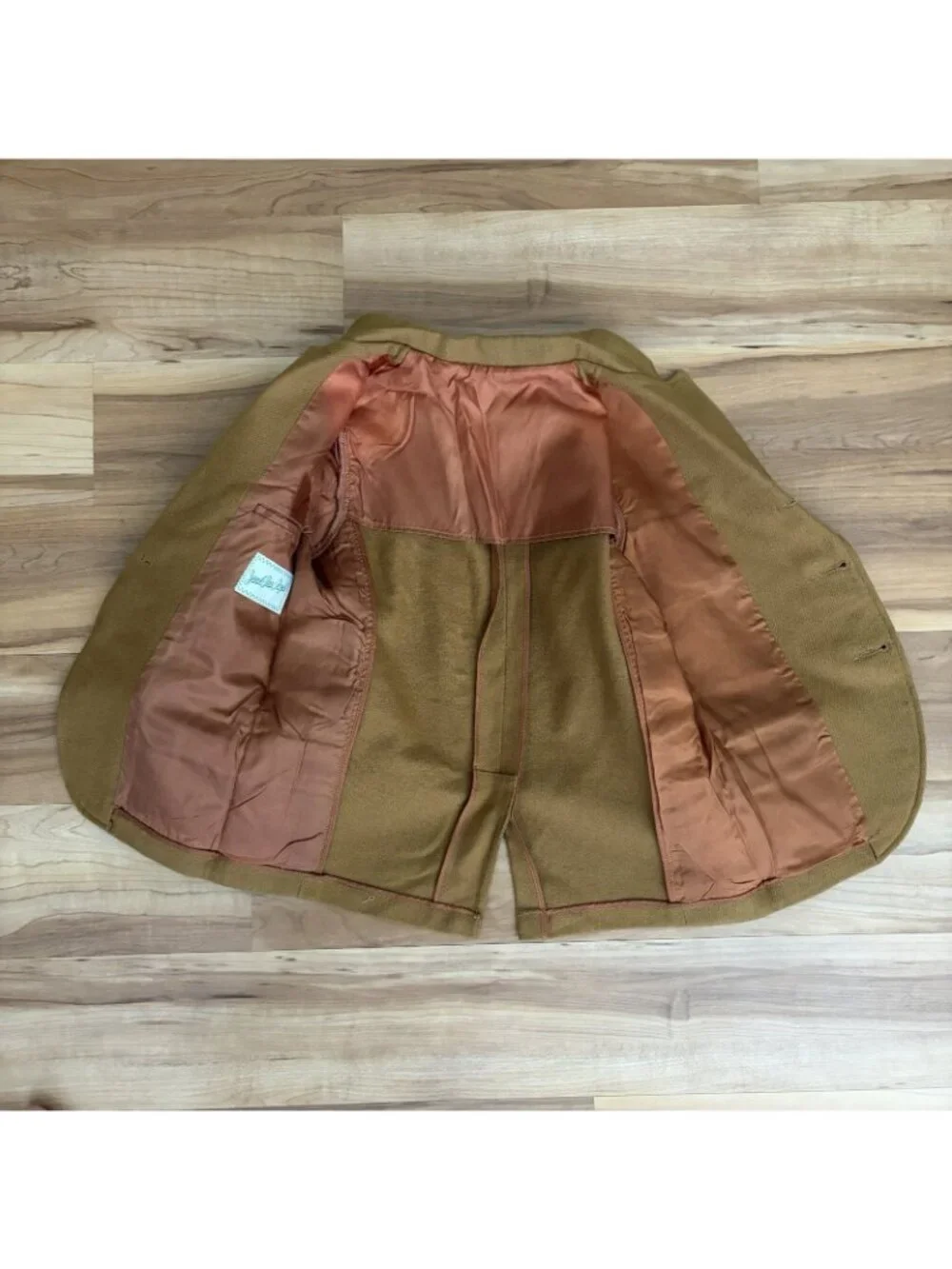 Jack Tar Togs 1950s Vintage Gold Button Up Boys Size 12 Jacket Read